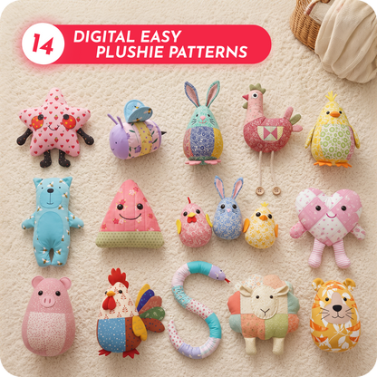 14 Downloadable Beginner Plushie Patterns
