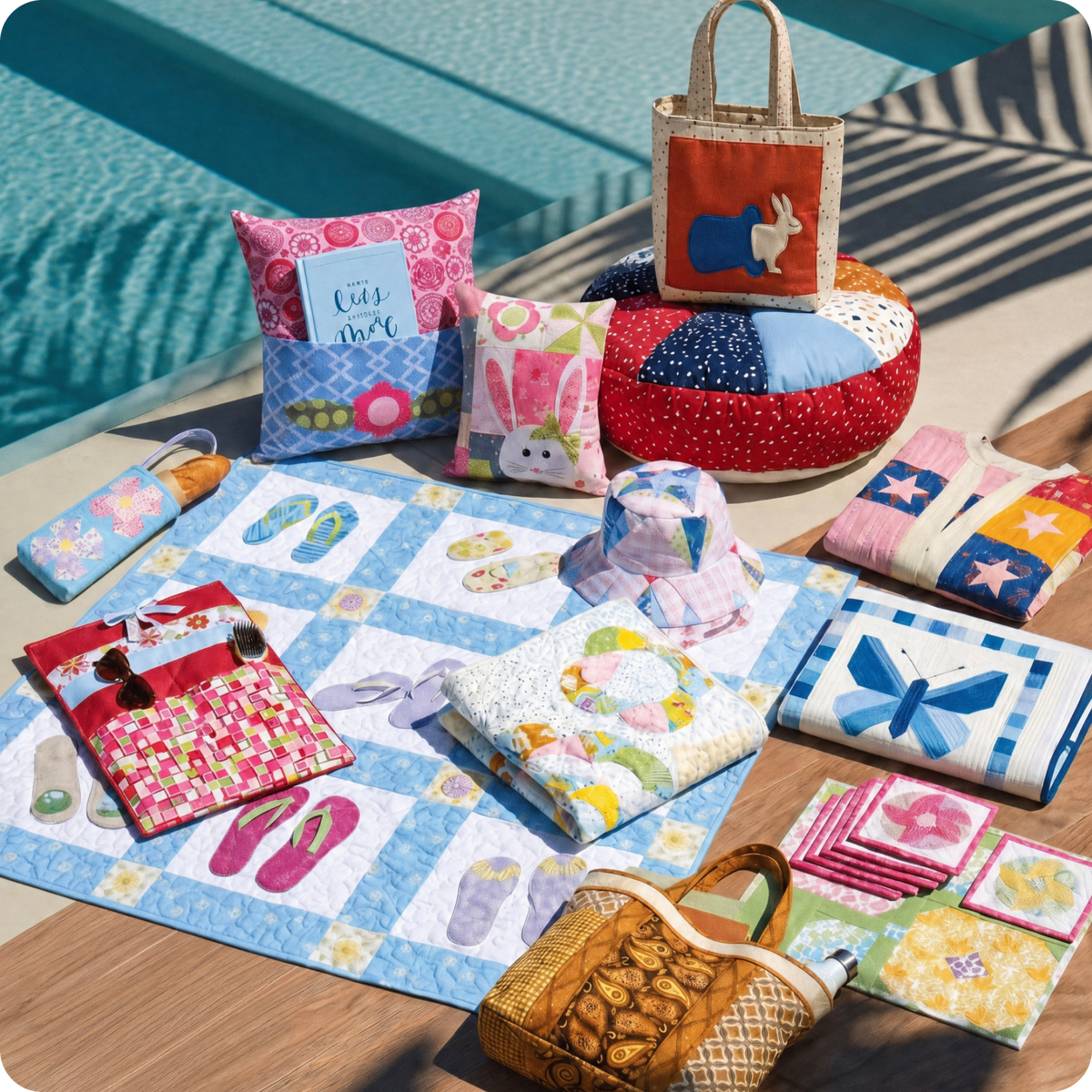 14 Downloadable PDF Summer Bundle Patterns (sent via email)
