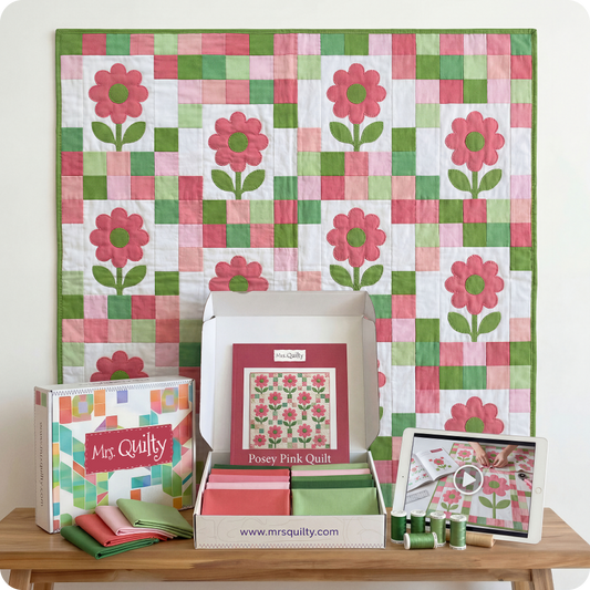 Pink Garden Quilt Kit