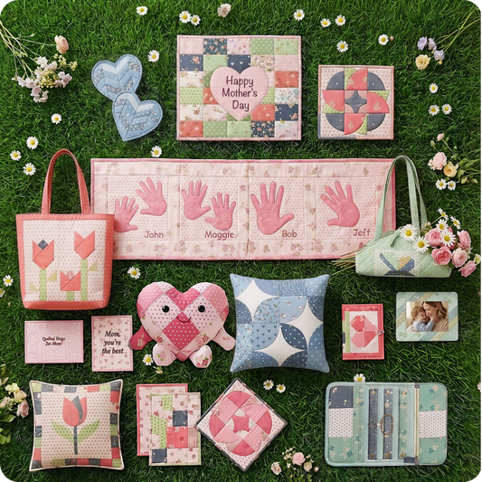 14 Downloadable PDF Mothers Day Quilt Patterns