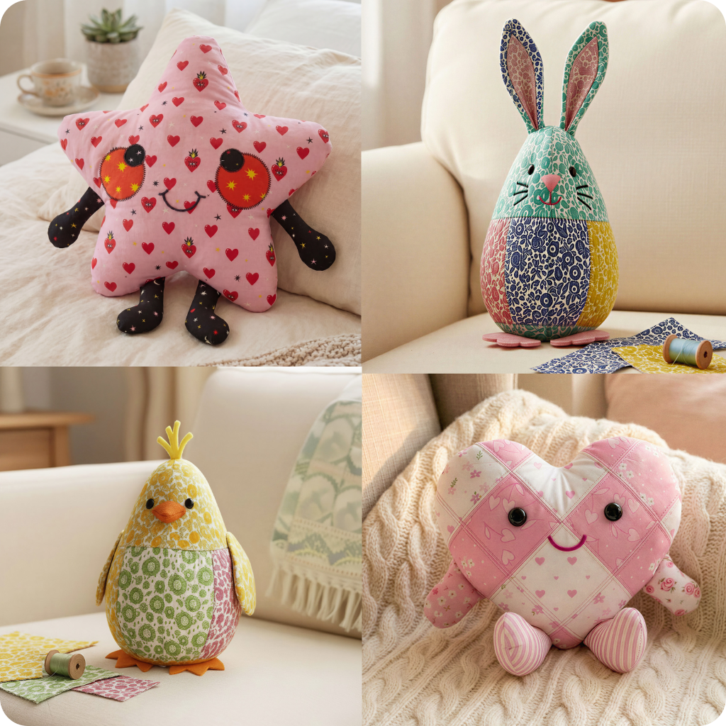 14 Downloadable Beginner Plushie Patterns