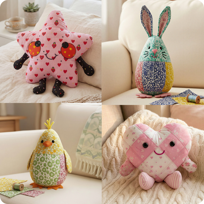 14 Downloadable Beginner Plushie Patterns