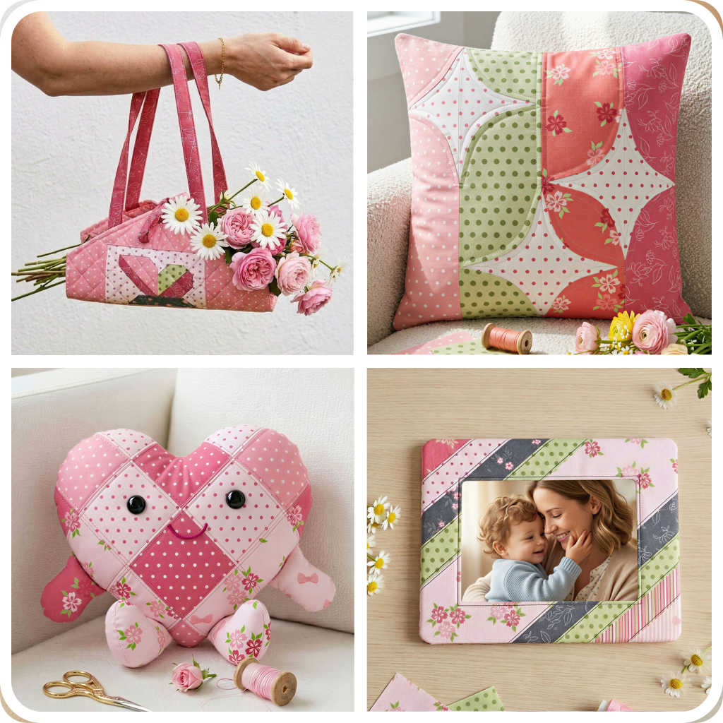 14 Downloadable PDF Mothers Day Quilt Patterns
