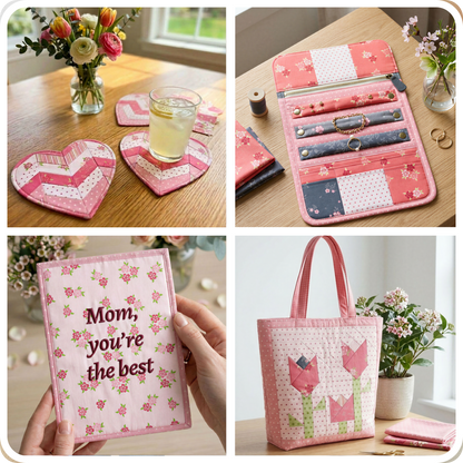 14 Downloadable PDF Mothers Day Quilt Patterns
