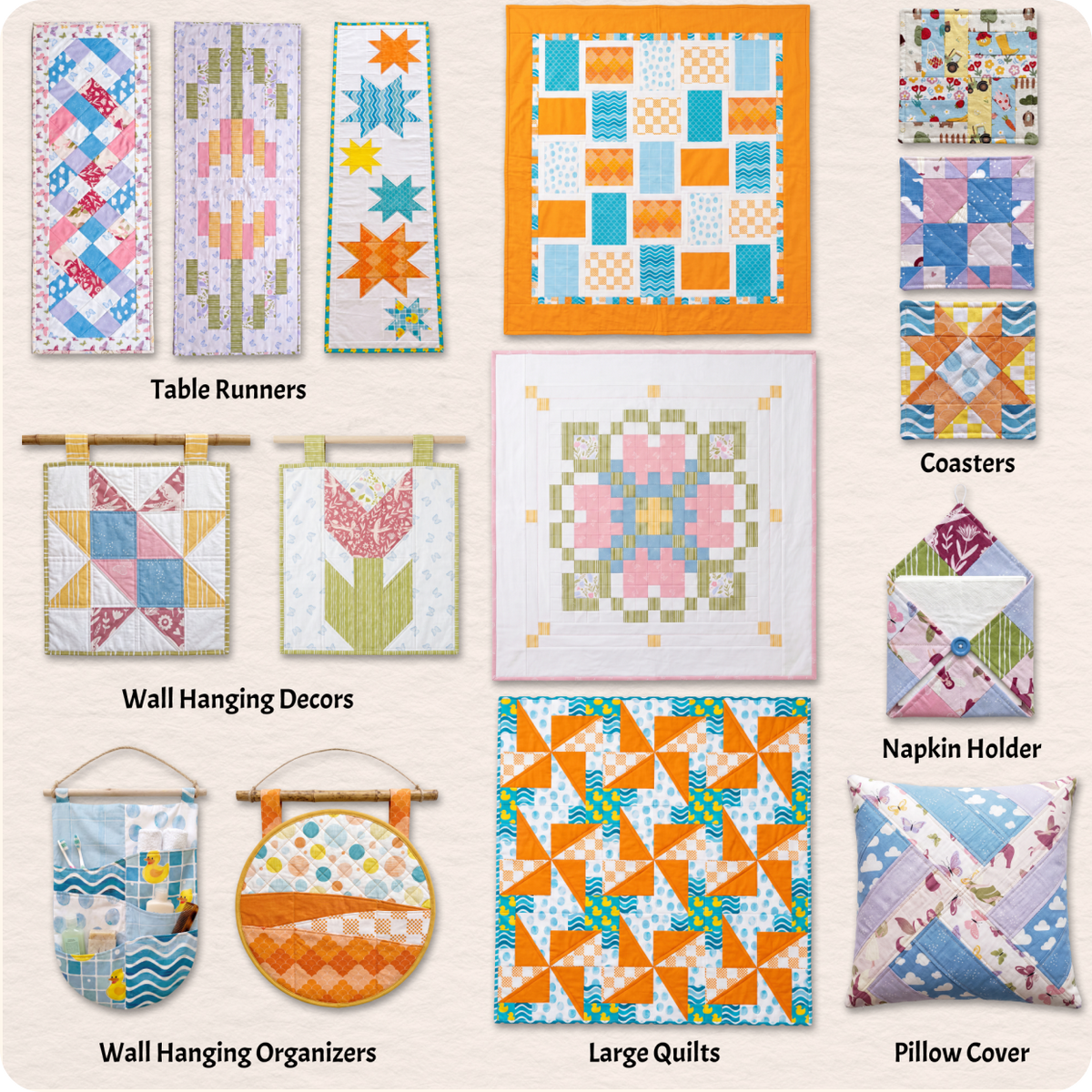 15 Downloadable PDF Beginner Quilt Patterns