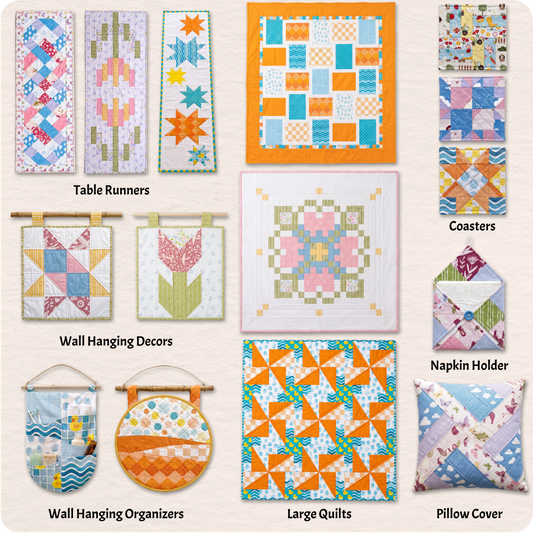 15 Downloadable PDF Beginner Quilt Patterns