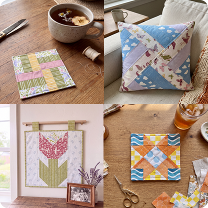 15 Downloadable PDF Beginner Quilt Patterns
