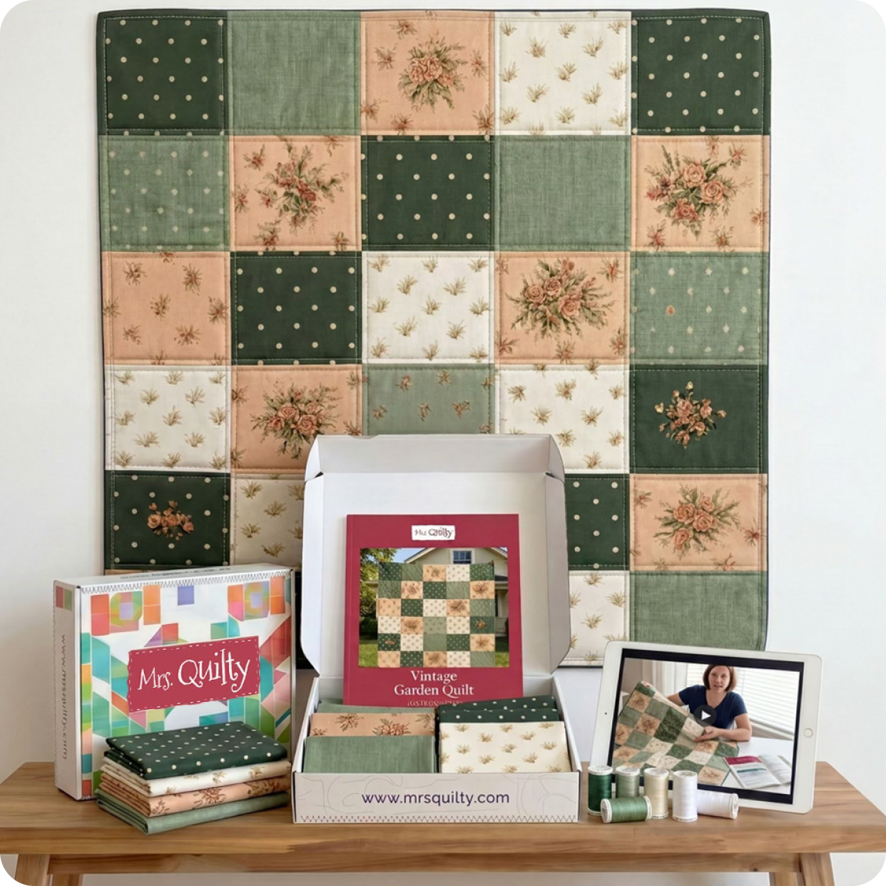 Vintage Garden Quilt Kit