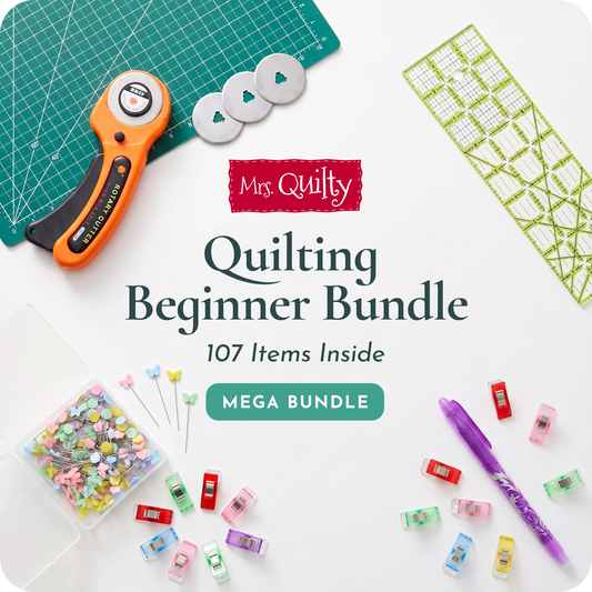 Quilting Beginner Bundle - 107 Pieces