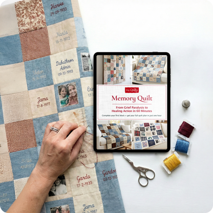 Memorial Quilt Downloadable PDF E-book