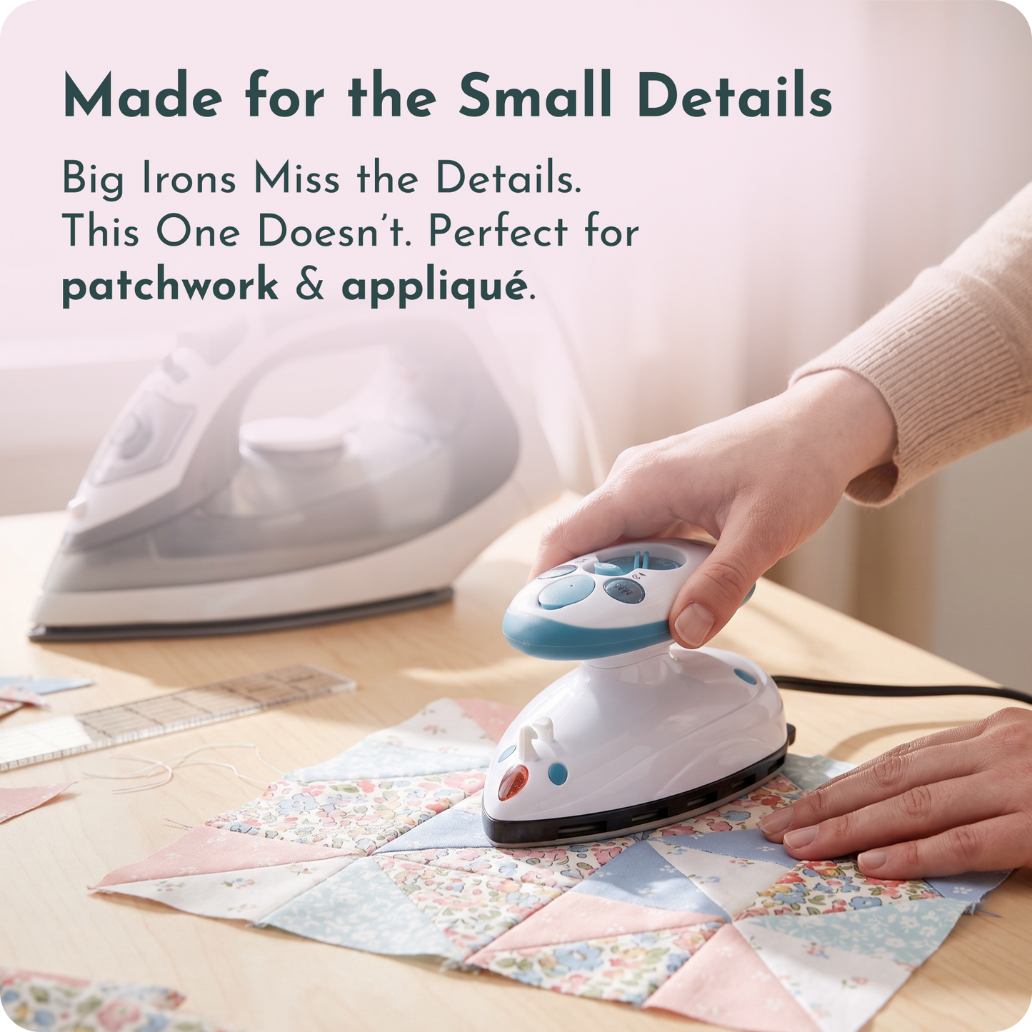 Dritz Quilting Mini Iron - Perfect for patchwork & pressing seams