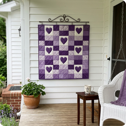 Purple Hearts Quilt Kit