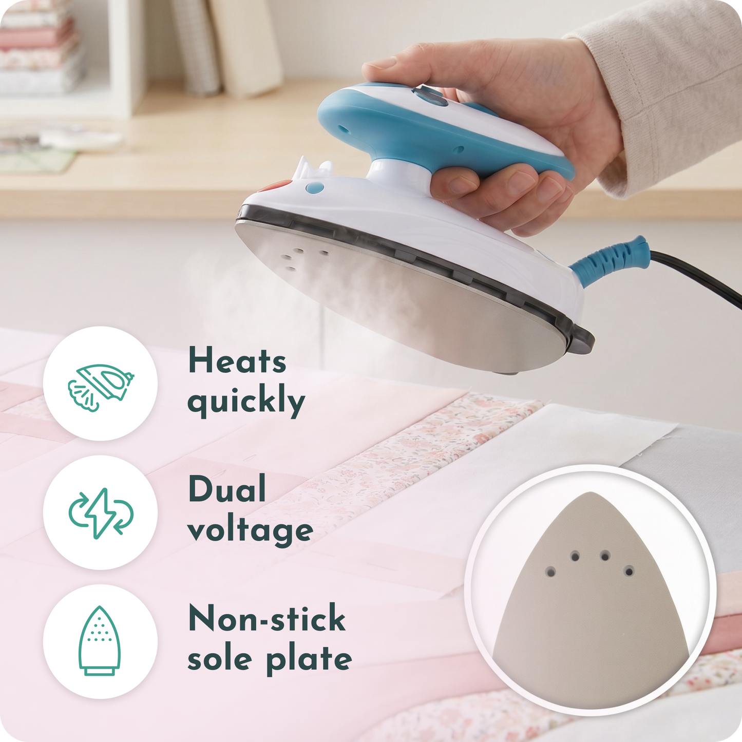 Dritz Mighty Iron - Perfect mini iron for patchwork & pressing seams