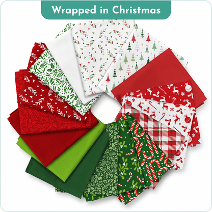 The Fabric Stash Builder - Christmas Mega Fabric Bundle