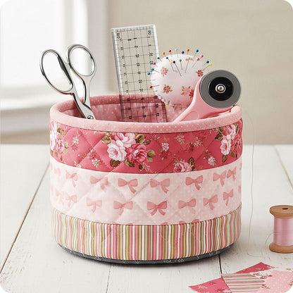 Quilted Round Basket Digital PDF Patterm