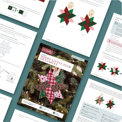 Merry Little Star Ornament Digital PDF Pattern