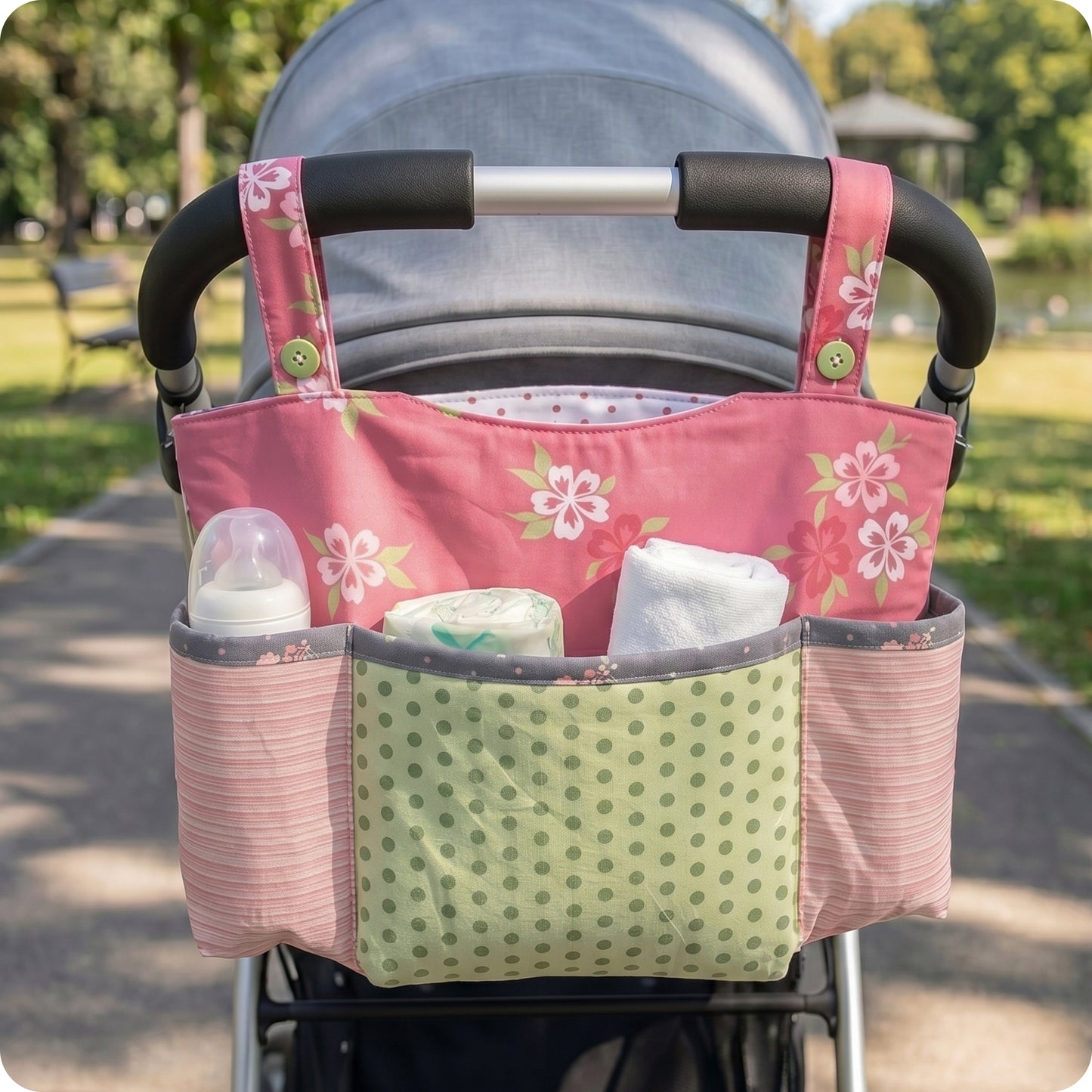 Quilted Stroller Organizer Digital PDF Pattern