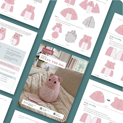 Penny the Pig Digital PDF Pattern