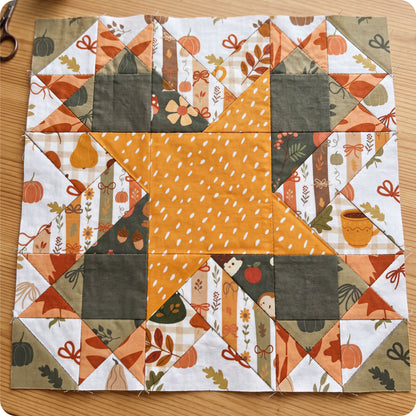 Grateful Star Block Digital PDF Pattern