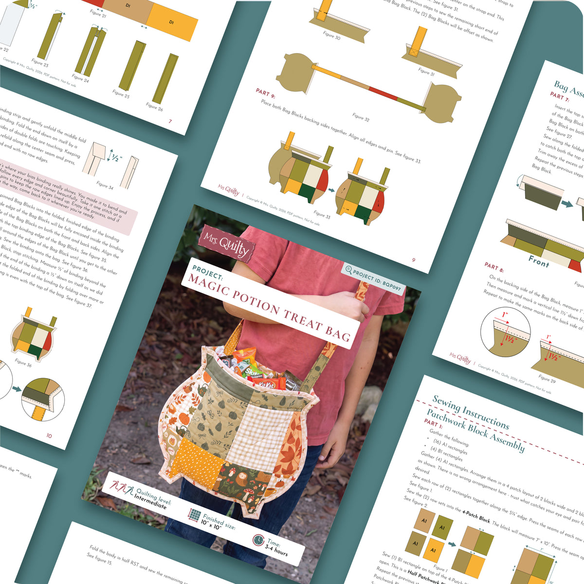 Magic Potion Treat Bag Digital PDF Pattern
