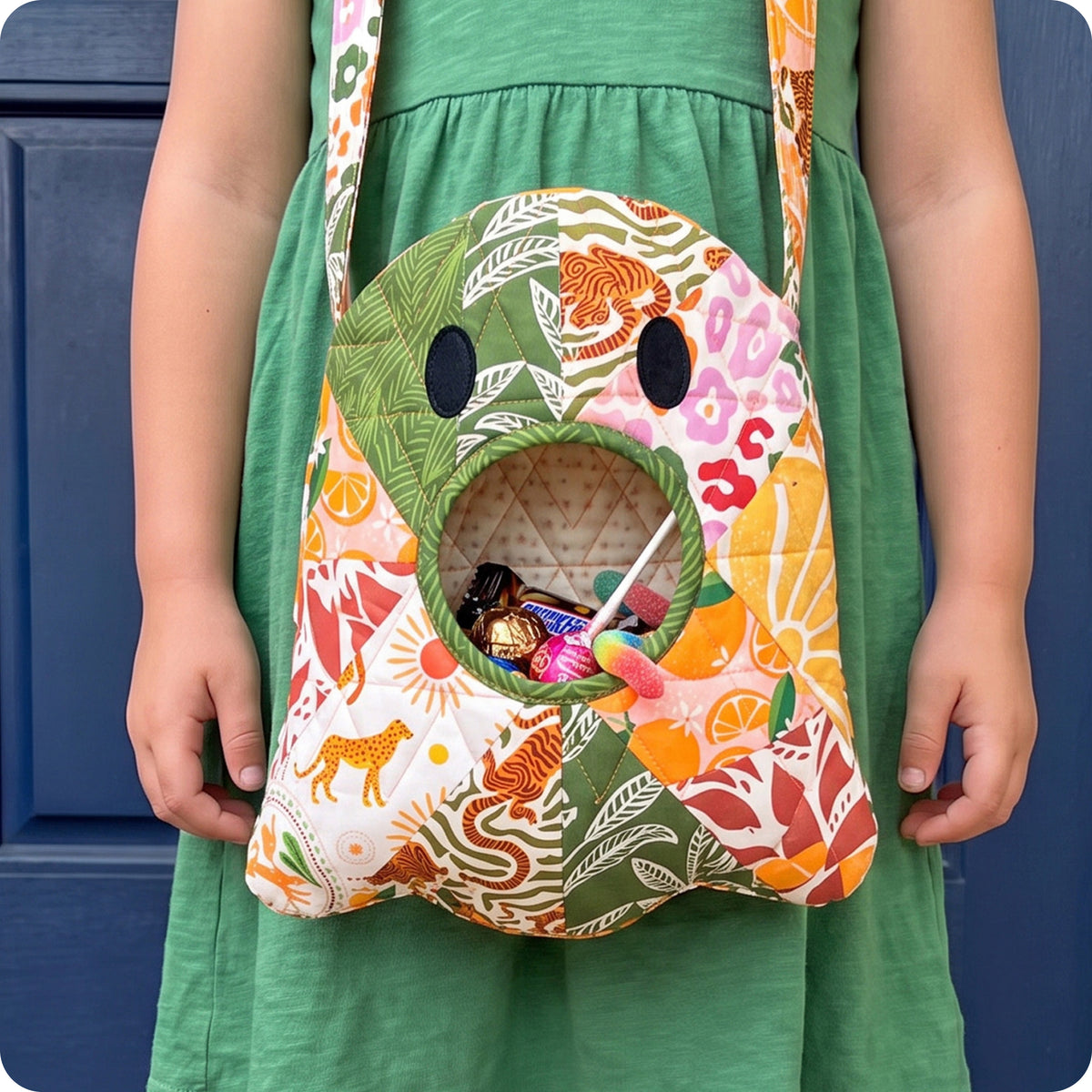 Patchwork Ghost Treat Bag Digital PDF Pattern