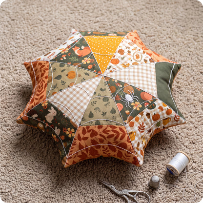Patchwork Spiderweb Pillow Digital PDF Pattern