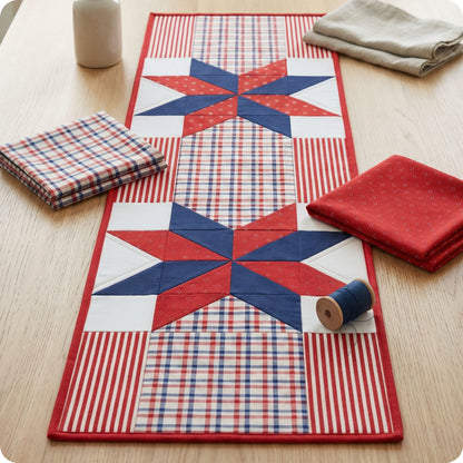Freedom's Weave Table Runner Digital PDF Pattern
