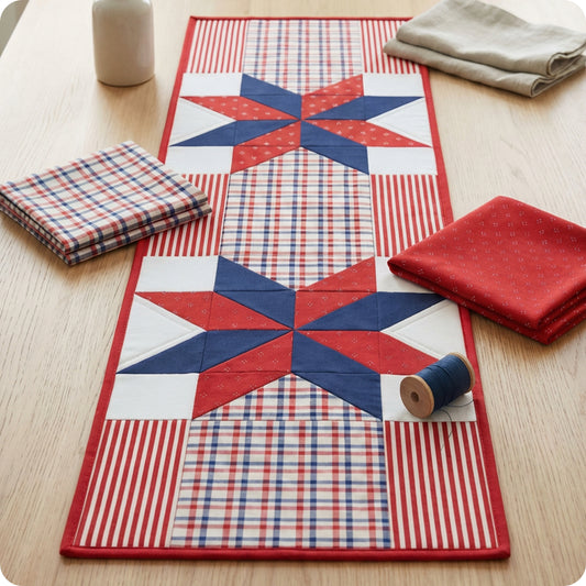Freedom's Weave Table Runner Digital PDF Pattern