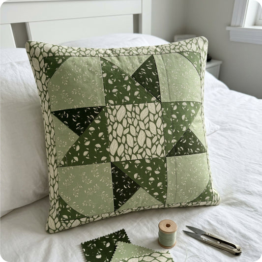 Evergreen Path Pillow Cover Digital PDF Pattern