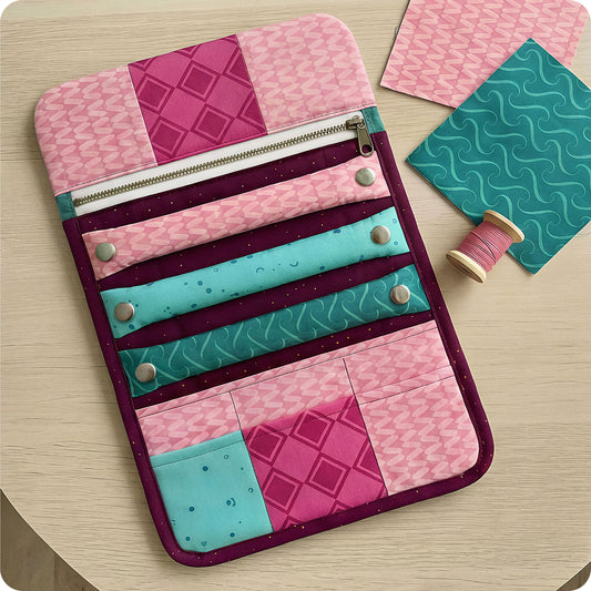 Patchwork Jewelry Organizer Pouch Digital PDF Pattern