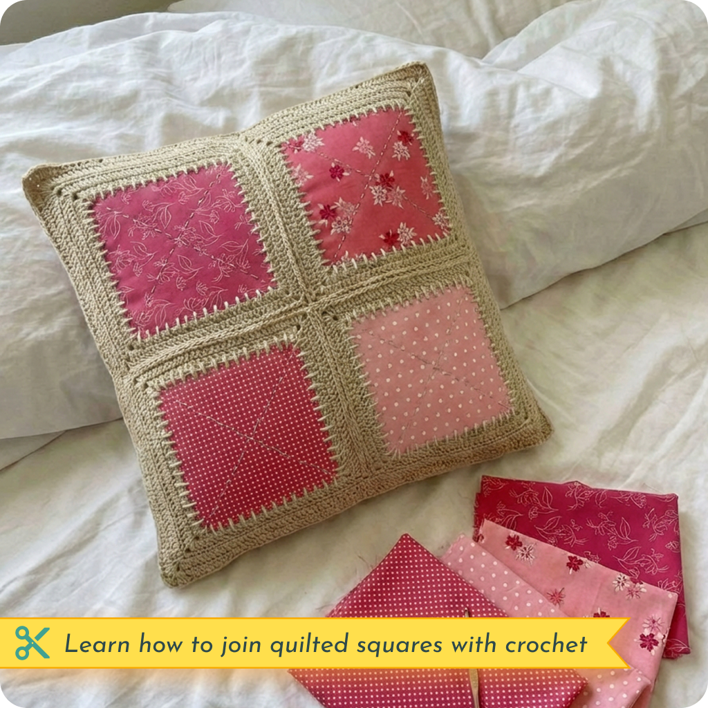 8 Downloadable PDF Quilt x Crochet Fusion Patterns