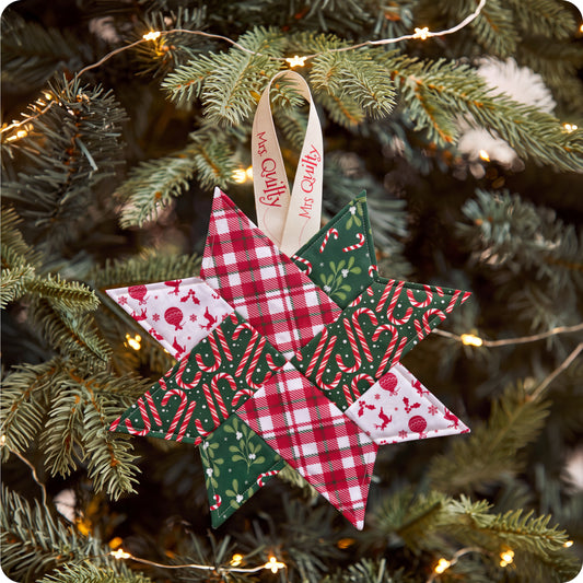 Merry Little Star Ornament Digital PDF Pattern