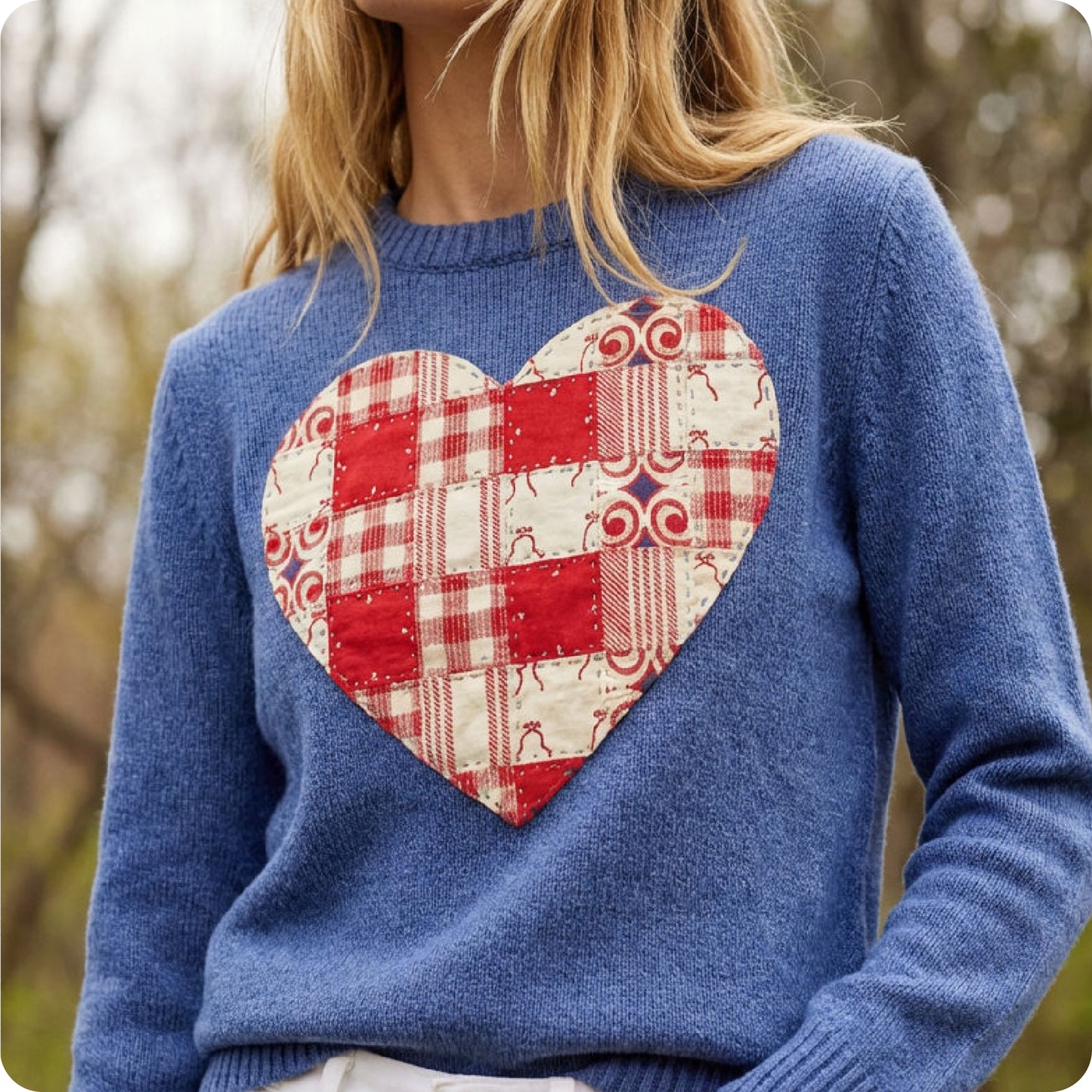 Heart Applique Patch Digital PDF Pattern