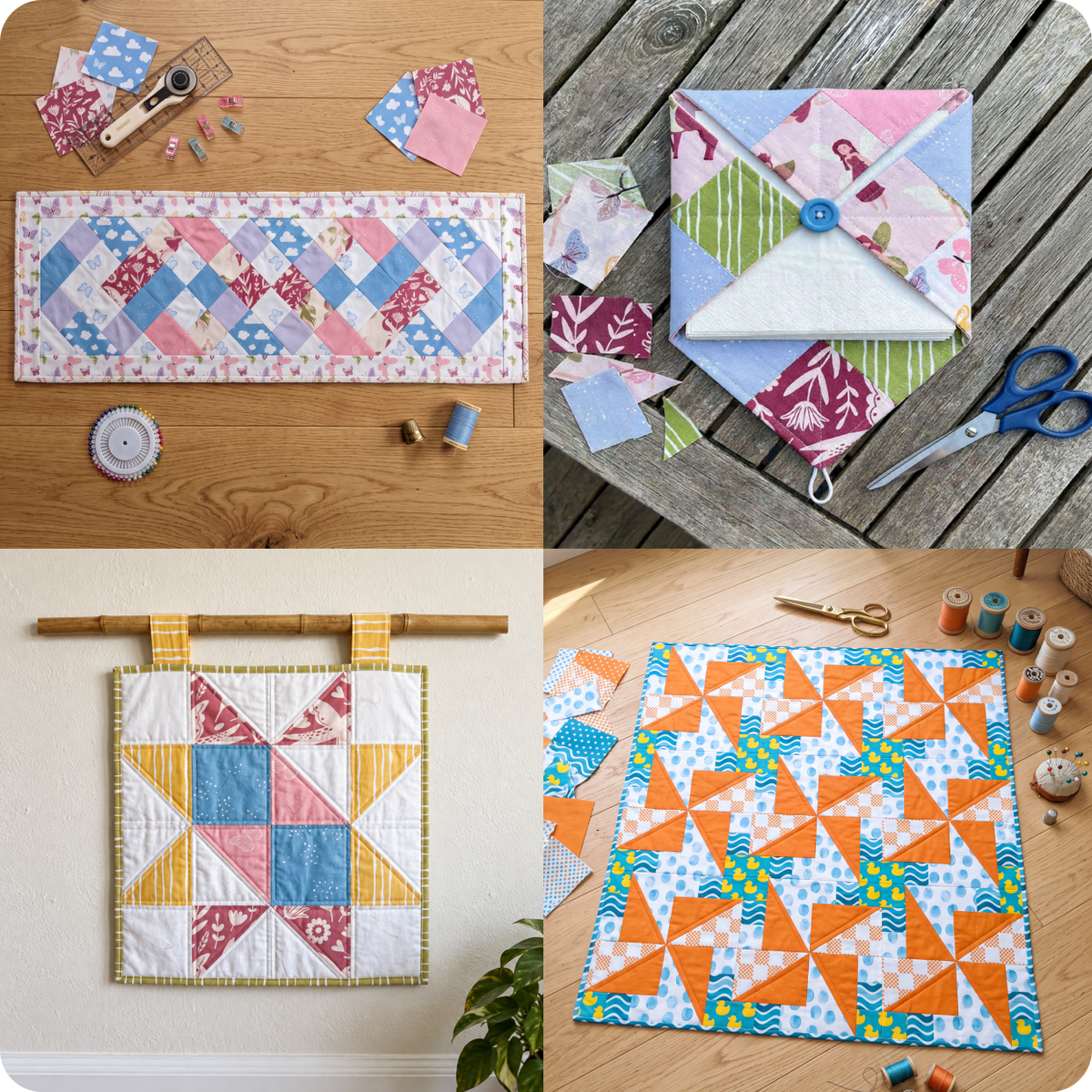 15 Downloadable PDF Beginner Quilt Patterns