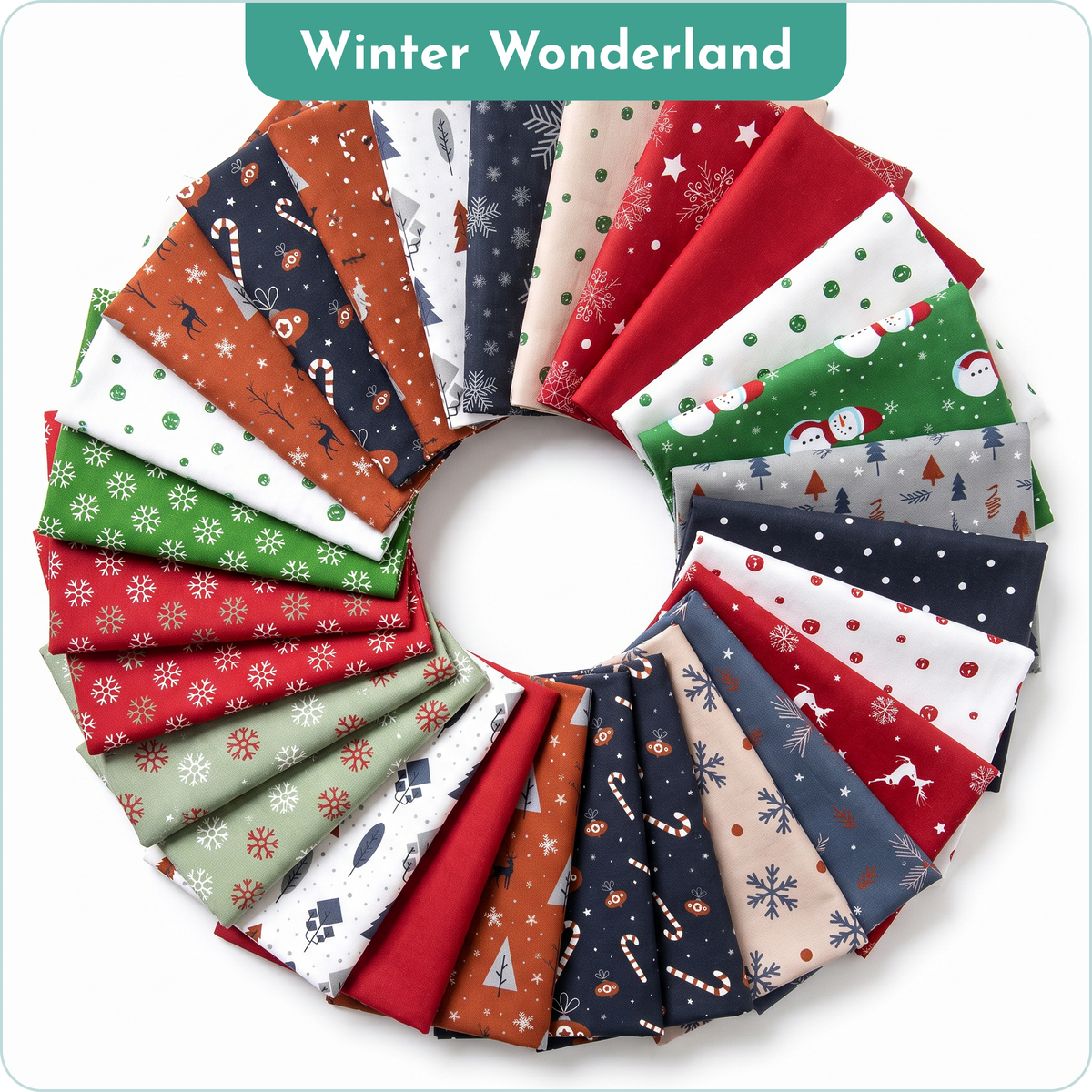 The Fabric Stash Builder - Christmas Mega Fabric Bundle