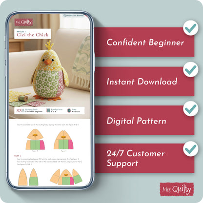 Cici the Chick Digital PDF Pattern