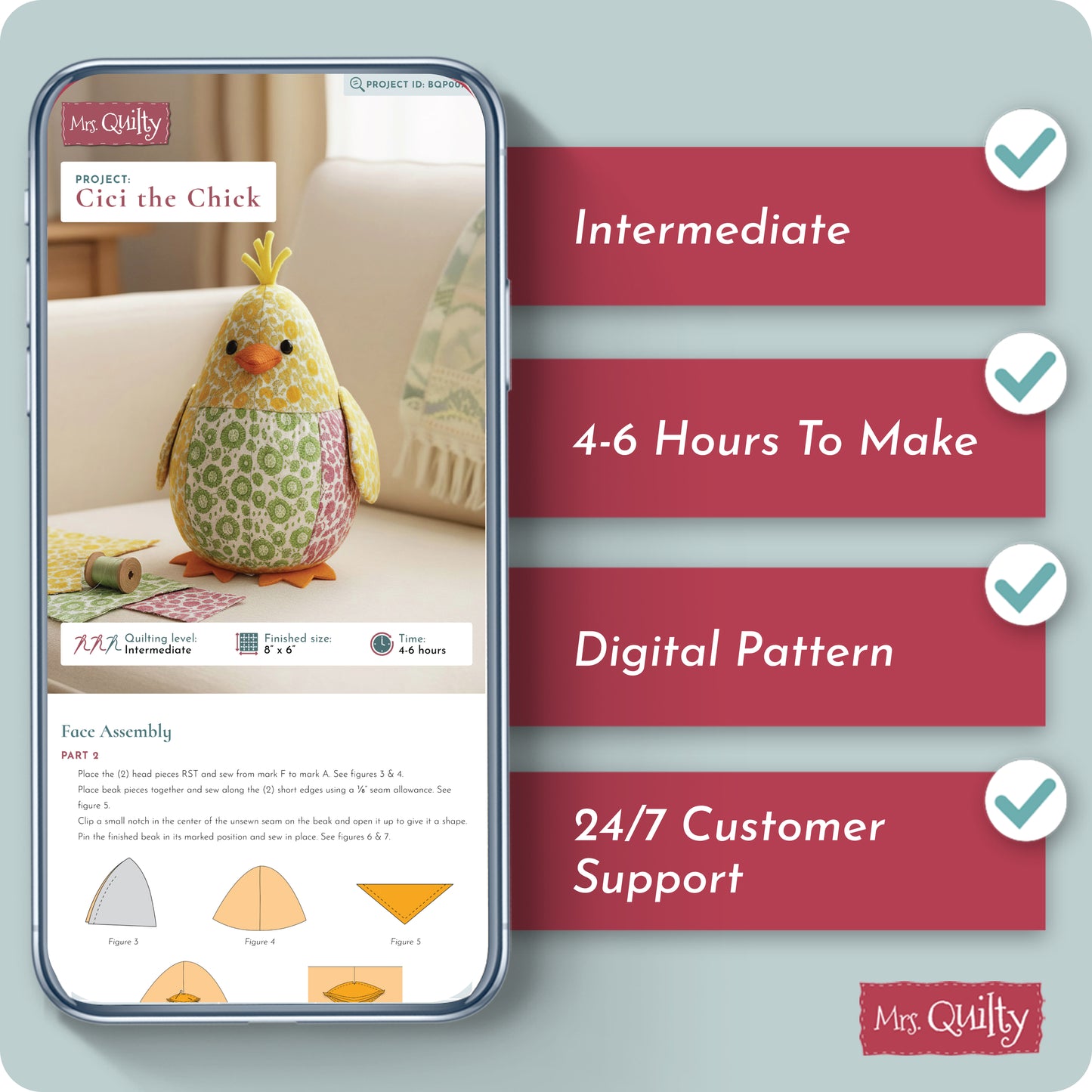 Cici the Chick Digital PDF Pattern