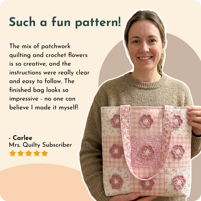 8 Downloadable PDF Quilt x Crochet Fusion Patterns