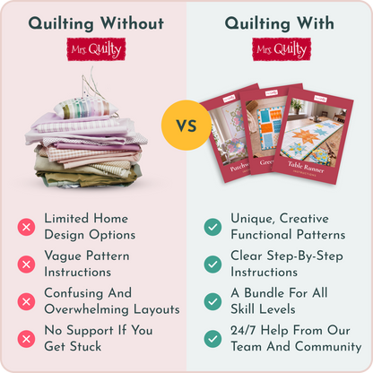 15 Downloadable PDF Beginner Quilt Patterns