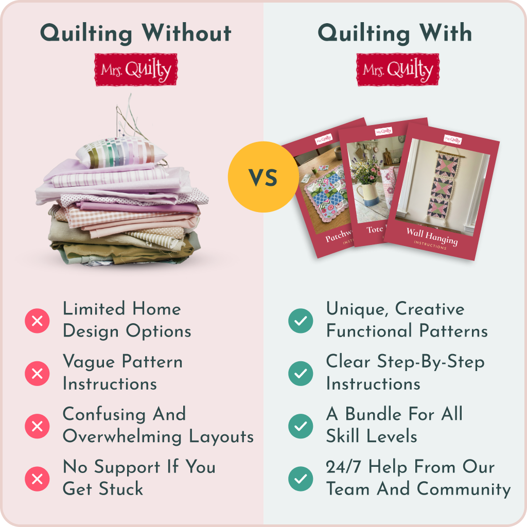 8 Downloadable PDF Quilt x Crochet Fusion Patterns