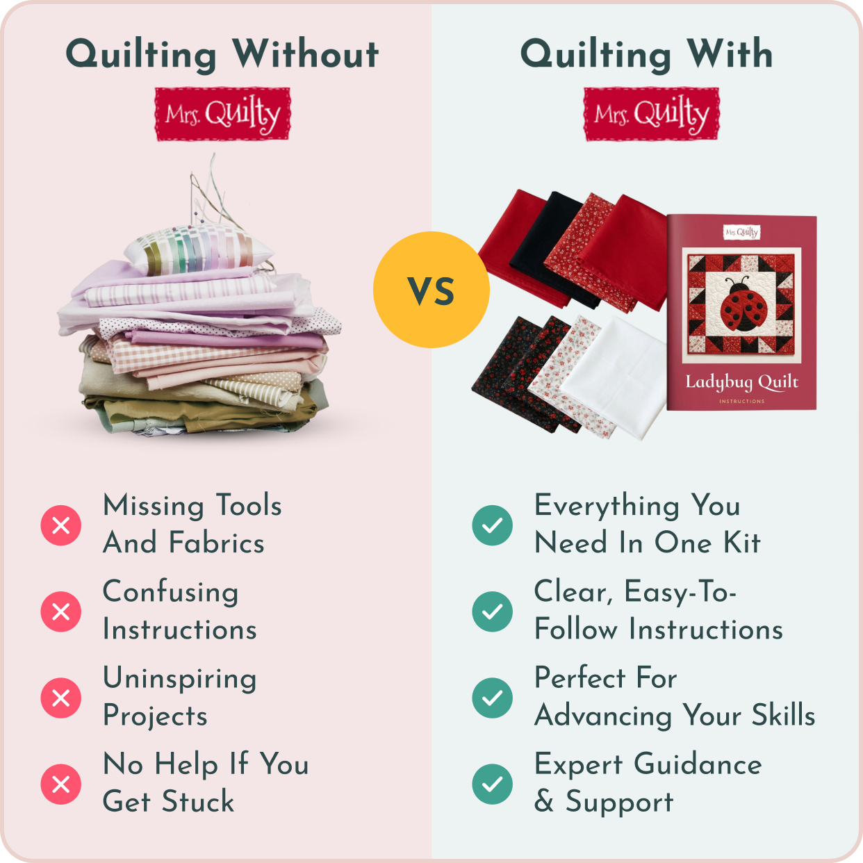 Ladybug Quilt Kit