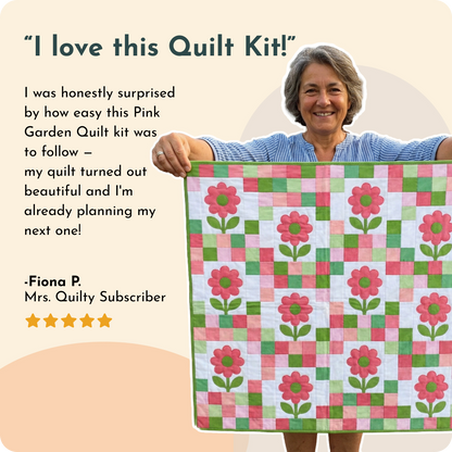 Pink Garden Quilt Kit