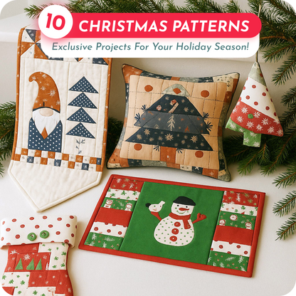 Bundle of 10 Downloadable PDF Christmas Patterns