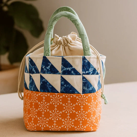 Patch Pop Bucket Bag Quilt Downloadable PDF Quilt Pattern