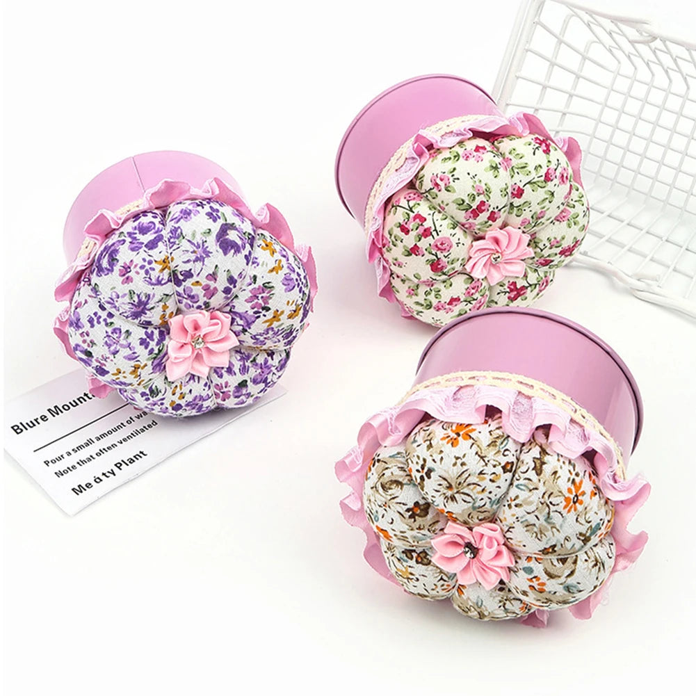 Pin cushion with storage box