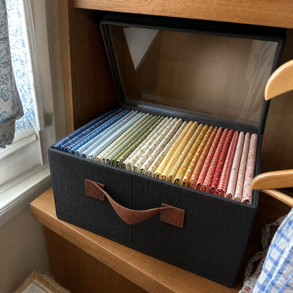 Foldable Storage Box With a Transparent Lid