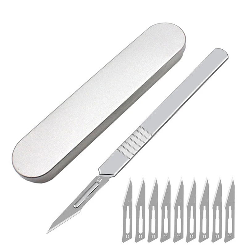 Precision Knife With Case and Extra Blades