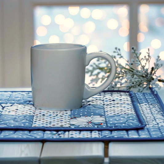 Quilt-As-You-Go Mug Rug Downloadable PDF Quilt Pattern