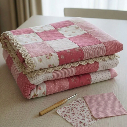 Crochet Fusion Patchwork Quilt Digital PDF Pattern