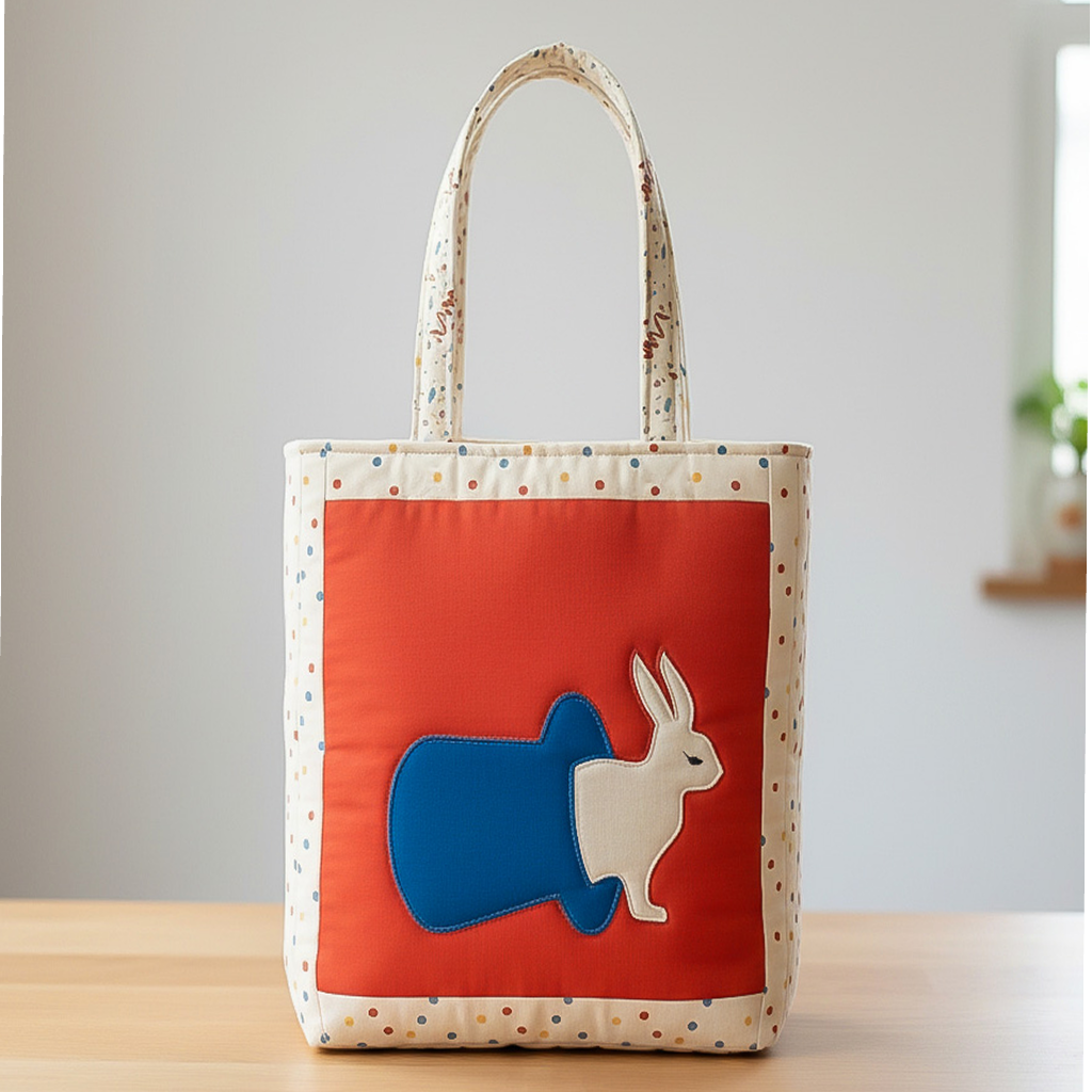 Playful Hopper Tote Bag Digital PDF Pattern